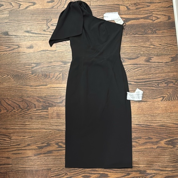 Dress the Population Tiffany Women’s One Shoulder Midi Dress Black Bodycon Sz S - Picture 9 of 15